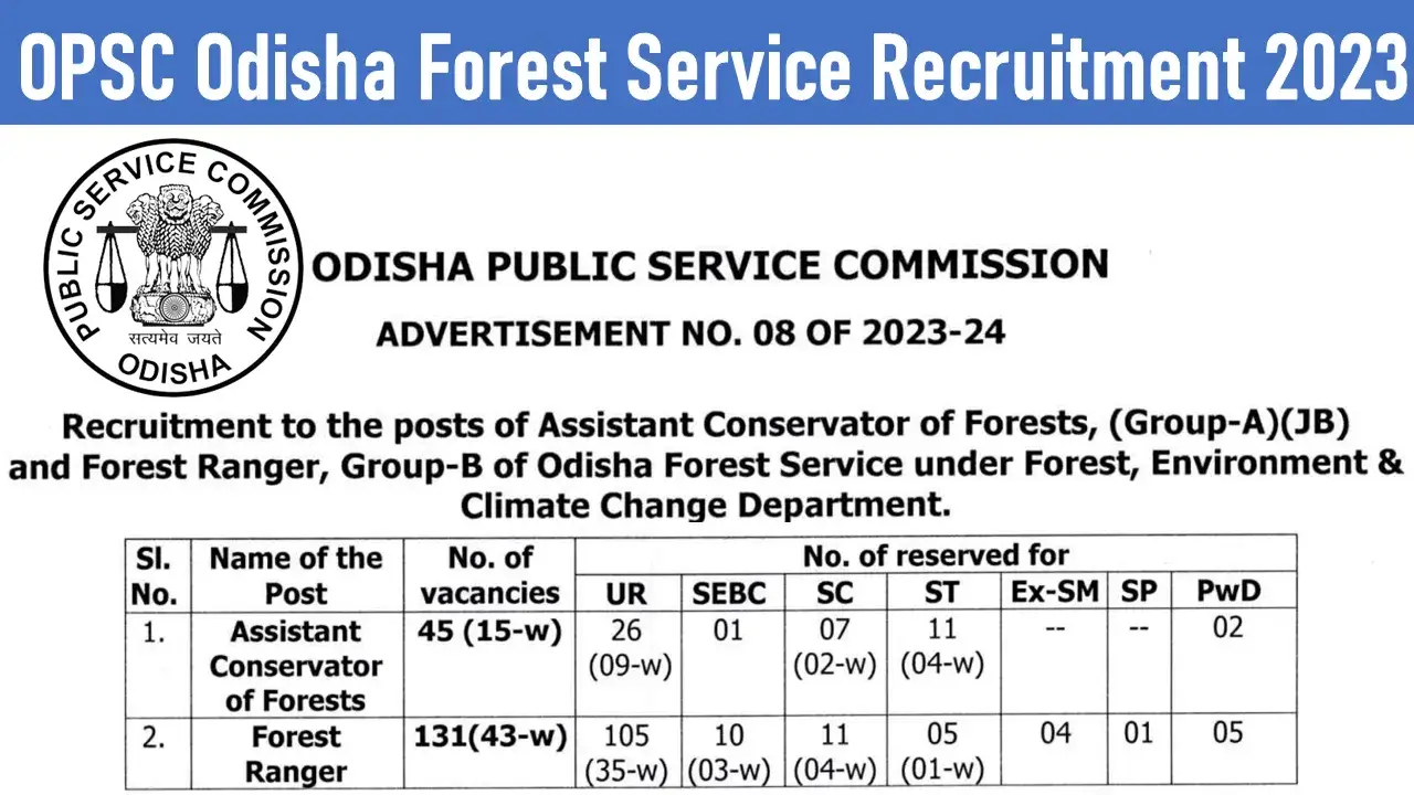 Opsc Forest Service Officers Recruitment For Vacancies Check