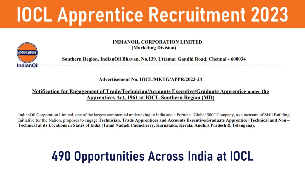 Iocl Apprentice Recruitment Opportunities Across India Apply Now