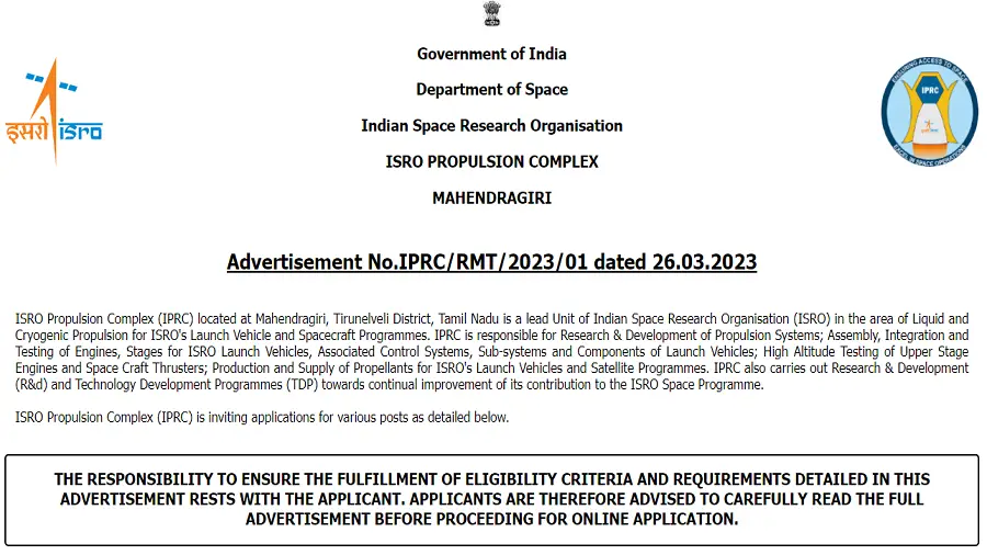 ISRO Recruitment