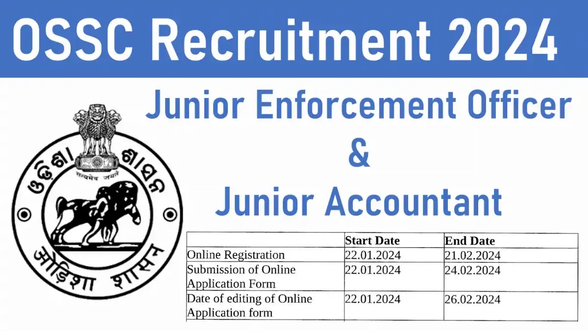 OSSC Junior Enforcement Officer and Junior Accountant Recruitment