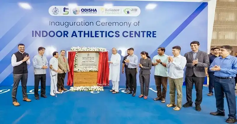 CM Naveen Patnaik inaugurates India's First Indoor Athletics Centre at Kalinga Stadium