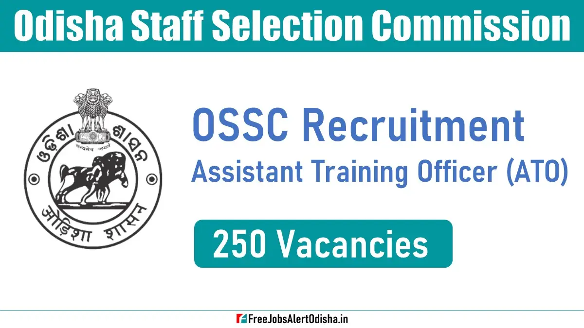 OSSC ATO Recruitment for 250 Assistant Training Officer Vacancies