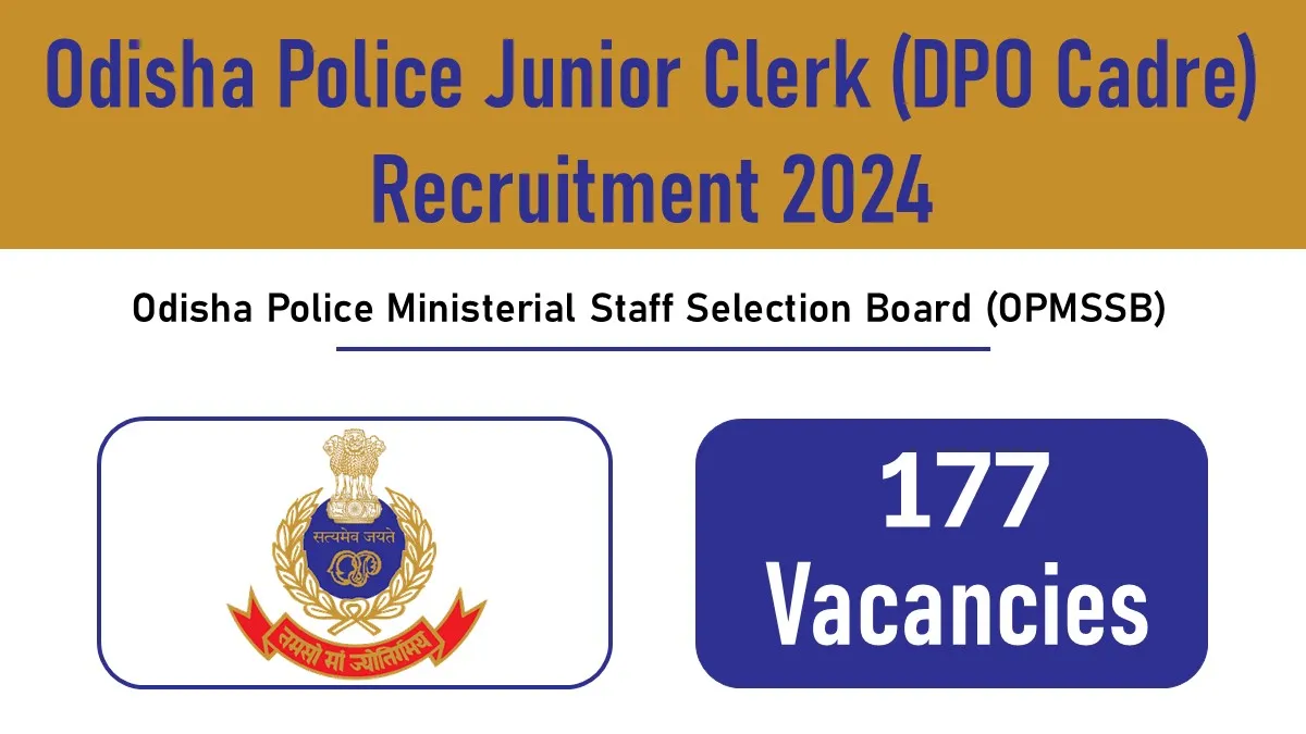 Odisha Police Job Junior Clerk